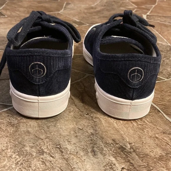 New Rag & Bone | Standard Issue Lace Up Sneaker in Navy Cord Sz 6.5 - Picture 7 of 14